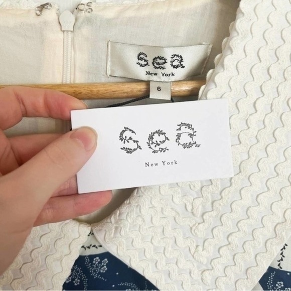 Sea New York Multicolor Patchwork Long Sleeve Dress - Picture 11 of 12